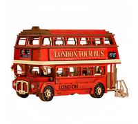 Robotime Rolife Puzzle 3D en bois autobus de Londres 19,4 x 7,8 x 11,3 cm, 1 pièce, décoration à la maison, décoration d’étagère,Cadeaux artisanaux pour adultes et adolescents,Jouets éducatifs