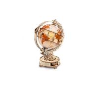 Robotime-ST003 YOBBIKS Bois Globe Lumineux 3D à Construire pour Adultes Puzzle de Noël Cadeaux d'anniversaire, ST003, Multicolore, único