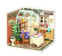 ROBOTIME Super Creator - Kit de construction de maison miniature avec LED - Kit de fabrication de petite pièce en plastique extensible pour jeu créatif, décoration d'intérieur, cadeau de loisirs
