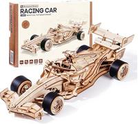 ROBOTIME Voiture de Course Maquette 3D en Bois à Remonter, LK505