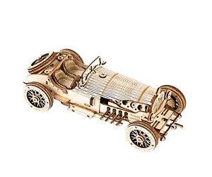 ROBOTIME Voiture de Grand Prix Puzzle 3D en Bois mécanique | Kits de maquette et casse-tête pour construction artisanale, pour adultes, enfants et adolescents