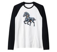 Robotique Cheval Mech Étalon Futuriste Animal Design Manche Raglan