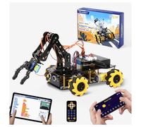 Robotique pour enfants de 8 à 12 ans, kit intelligent de bras robot ACEBOTT avec 5DOF, jouets STEM pour enfants de 8 à 12 ans, 12 à 16 ans, ESP32 Arduino/Python/Blockly Coding, application et contrôle