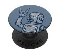 Robotique Robotique Rock n Roll Heavy Metal PopSockets PopGrip Adhésif
