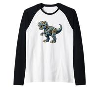Robotique T-Rex Cartoon Dinosaure Tech Style Manche Raglan