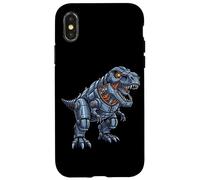 Robotique T-Rex Cyber Dinosaure Mecha King Coque pour iPhone X/XS