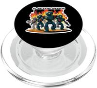 Robots activistes d'intelligence Artificielle Anti-IA PopSockets PopGrip pour MagSafe