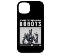 Robots are Coming, Praise Your Robotic Overlords. Fun Warn Coque pour iPhone 13