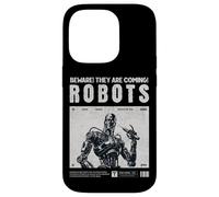 Robots are Coming, Praise Your Robotic Overlords. Fun Warn Coque pour iPhone 14 Pro