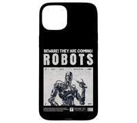 Robots are Coming, Praise Your Robotic Overlords. Fun Warn Coque pour iPhone 15 Plus