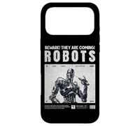 Robots are Coming, Praise Your Robotic Overlords. Fun Warn Coque pour iPhone 17 Pro Max