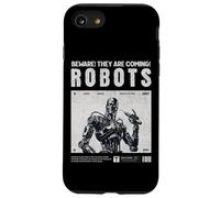 Robots are Coming, Praise Your Robotic Overlords. Fun Warn Coque pour iPhone SE (2020) / 7/8