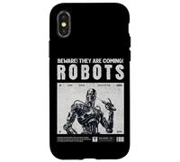 Robots are Coming, Praise Your Robotic Overlords. Fun Warn Coque pour iPhone X/XS