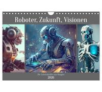 Robots, avenir, visions. La main-d'œuvre de demain, Version française (Calendrier mural 2026 DIN A4 portrait), Calendrier CALVENDO mensuel