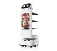 Robots de restaurant/robots intelligents : dotés de capacités d'évitement d'obstacles et de recharge automatique, et équipés de compartiments personnalisables et d'un système d'annonce vocale