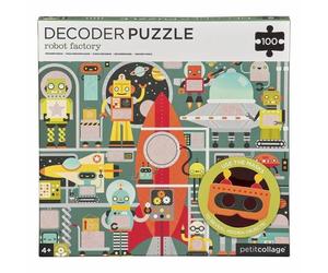Robots Puzzle Petitcollage 100 Pièces Avec Lunettes 3d