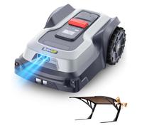 RoboUP Robot Tondeuse sans Fil Périphérique T1200Pro -1500㎡, RTK+IA | Expansion de Limite de Carte, Zones de Tonte Illimitées, Tonte des Bordures, Évitement d’Obstacle, Tonte Personnalisée