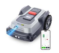 RoboUP Robot Tondeuse sans Fil Périphérique T600-800㎡, Tonte des Bordures | Limite Virtuelle, Gestion Multizone, Évitement d'obstacles en Temps Réel, Tonte Personnalisée Tondeuse Gazon Robot