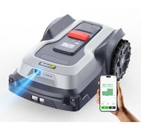RoboUP Robot Tondeuse sans Fil Périphérique T600, Limite Virtuelle, Gestion Multizone, Évitement d'obstacles en Temps Réel, Tonte Personnalisée Tondeuse Gazon Robot, Recommandé 800㎡