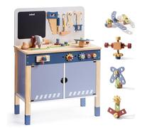 ROBUD Établi en Bois, Grand Outil de Jeu en Bois pour Enfants, Jeu de Simulation, Jeu de Construction créatif, Outil d'atelier de Construction, Jouets de Banc, Cadeau pour Filles et garçons, 3 Ans et