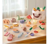 ROBUD Jeu de découpe d'aliments en bois ROBUD 4 en 1