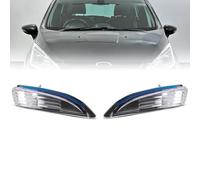 ROBUST Lot de lentilles de rétroviseur côté droit et gauche pour Ford B-Max 2012-2017 Fiesta VI Mk6 2008-2017 Clignotant transparent 8A6113B381AC 1748314