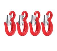 Robust Slip Hook 1.5 Ton | Alloy Steel with High Temperature Quenching | Secure - Detachment Security Snap for Lifting/Construction/Port | 4Pcs Thickened Set