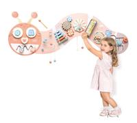 Robuste Busy Board Montessori Bébé - Résistance à l'arrachement 10 kg | 10 en 1 Enfant Tableau d'activités Mural, Sans Pièces Amovibles, Maternelle Chambre, Motricité Fine Cadeau Garçon Fille