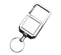 Robuste carré en métal avec Cordons en Acier | Mousquetons Porte-clés pour l'alpinisme, la randonnée, la pêche, la Course à Pied, Le Cyclisme