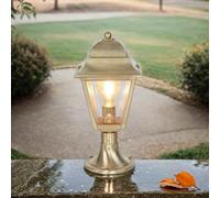 Robuste Lampe Extérieure PAXI En Laiton Verre H:39cm E27 Éclairage De Jardin
