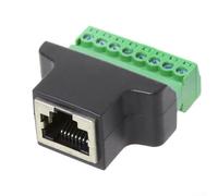 Robuste pour RJ45 vers adaptateur terminal 8 broches conçu pour des connexions réseau fiables