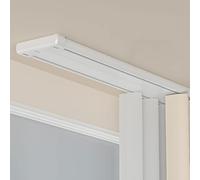 Robuste Rails À Rideaux De Plafond Doubles,Diviseur De Pièce Muet Glisser | Rail rideaux plafond silencieuse à rails à double rangée,pour salon chambre à coucher ou hôpital(2.3m(7.5ft))