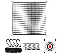 Robustes Golf Übungsnetz - Indoor Outdoor Golf Fangnetz Mit Zubehör | Knotenloses Polyethylen Netz Baseball Training, Inklusive 12 Bälle, Zielscheibe, Seil, Haken, Ideal Für Golfschwung Praxis Zuhaus