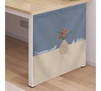 RobustWeg Rideau D'Armoire Bureau Dissimulé,Rideau Cache Anti PoussièRe Auto AdhéSif,Stable Et Ne Se DéTache Pas,Facile à Laver Et à SéChage Rapide,pour Armoire De Rangement