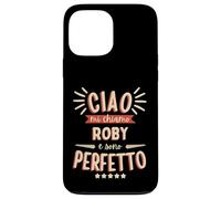 Roby Roberto Idea Regalo Personalizzata Nome Divertente Coque pour iPhone 13 Pro Max