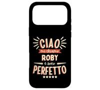 Roby Roberto Idea Regalo Personalizzata Nome Divertente Coque pour iPhone 17 Pro Max