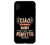 Roby Roberto Idea Regalo Personalizzata Nome Divertente Coque pour iPhone XS Max