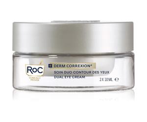 RoC Derm Correxion Dual Eye crème anti-rides contour yeux 2 en 1 2x10 ml