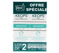 RoC Keops Déodorant Roll On 48h Lot de 2 x 30ml