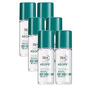 RoC - Keops Déodorant à bille - Sans parfum - Sans alcool - Lot de 6 x 30 ml (6)