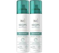 RoC - KEOPS Deodorant Spray Sec - Anti-Transpirant - 48 Heures d'Efficacité - Sans Alcool et Parfum - Peau normal - 150 ml (Lot de 2)