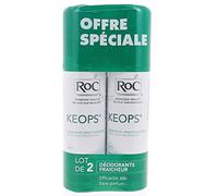 RoC Keops Spray Déodorant Fraîcheur Lot de 2 x 100 ml