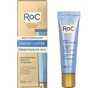 RoC Multi Correxion Even Tone + Lift Eye Cream Brightening and Dark Circle Solution Anti-Aging Eye Formula Visibly Reduced Fine Lines and Wrinkles Niacinamide and Hexyl-R Complex 15ml