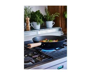 ROC Poêle WOK Fonte Acier émaillé Baumalu D30 cm