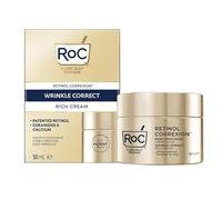 RoC Retinol Correxion Deep Wrinkle Rich Cream | Crème Anti-Rides avec Bio-Céramides et Calcium, sans Parfum | 50 ml