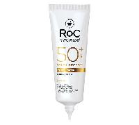 RoC - Soleil-Protect Fluide Anti-Taches Brunes Teinté Unificateur SPF 50 - Hydratant pour le Visage - Filtres Anti-UVA et Anti-UVB - Vitamine C - 50 ml