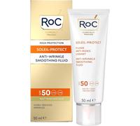 ROC SOLEIL PROTECT VISAGE FLUIDE ANTI RIDES LISSANT 50ML SPF 50 NEUF