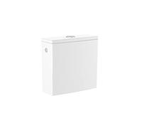 Roca A341680000 Réservoir double poussoir 4,5/3 litres, alimentation latérale, collection ONA, blanc