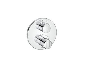 Roca A5A0D09C00 Mélangeur thermostatique encastrable pour salle de bain - Modèle T-1000 ROUND A complet avec RocaBox A525869403