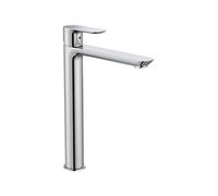 Roca A5A346EC00 Mélangeur Lavabo, corps lisse, bec haut, collection crique, chrome, chrome